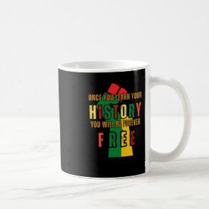 Sobald Sie Ihre Geschichte lernen, wird U für imme Kaffeetasse