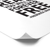 Sobald Sie lesen lernen, Frederick Douglass Poster (Ecke)