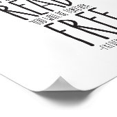 Sobald Sie lesen lernen, Frederick Douglass Poster (Ecke)