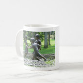 Sobald wir die Kinder… bronzierten Kaffeetasse (Vorderseite Links)