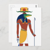 Sobek Crocodile God Postkarte (Vorne/Hinten)