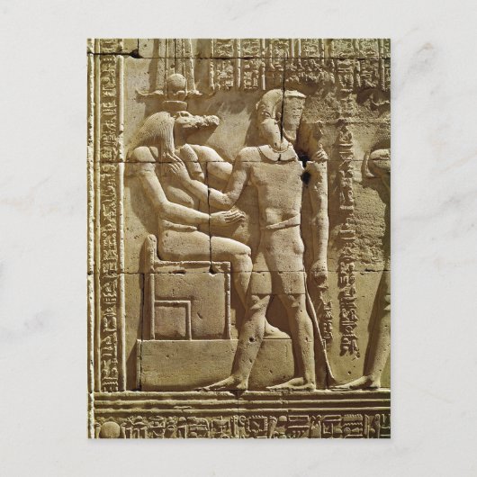 Sobek und Ptolemy VI Philometor Postkarte (Vorderseite)