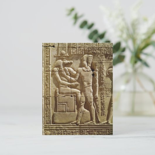 Sobek und Ptolemy VI Philometor Postkarte (Stehend Vorderseite)