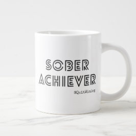 Sober Achiever Black & White Tasse