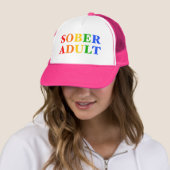Sober Adult Hat Rainbow Truckerkappe (Beispiel)