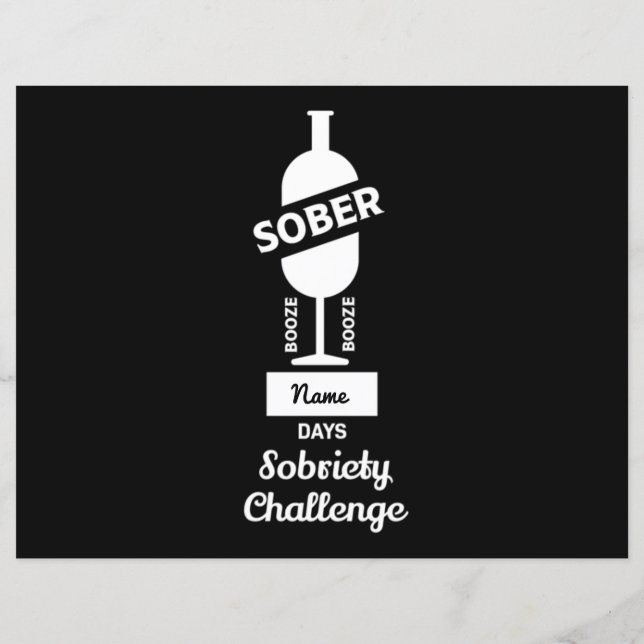 Sober AF Alkoholische Addictive Erholung (Rückseite)