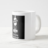 Sober AF Alkoholische Addictive Erholung Jumbo-Tasse (Vorderseite Rechts)