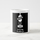 Sober AF Alkoholische Addictive Erholung Jumbo-Tasse (Vorderseite)