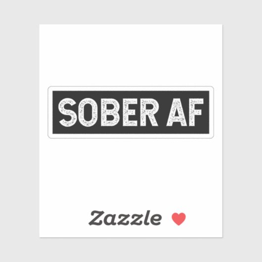 Sober AF Aufkleber (Blatt)