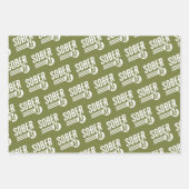 Sober AF - Erholung mit Stil und Einstellung Geschenkpapier Set (Vorderseite)