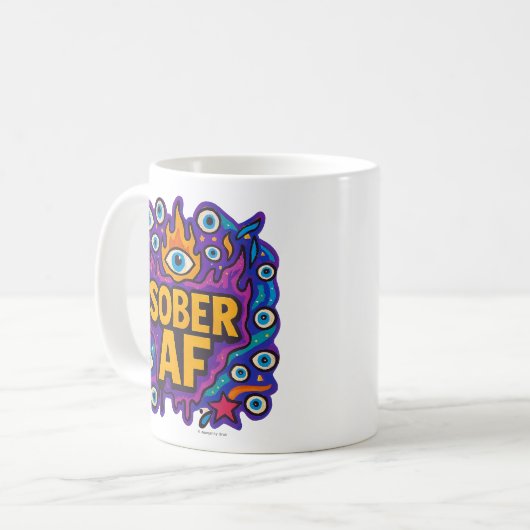 Sober AF -  Kaffeetasse (Vorderseite Links)