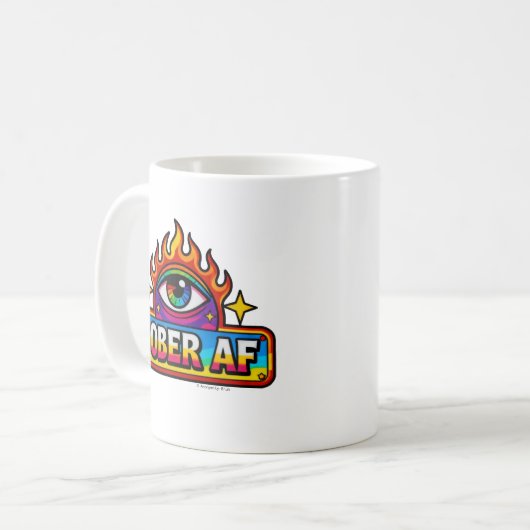 Sober AF -  Kaffeetasse (Vorderseite Links)