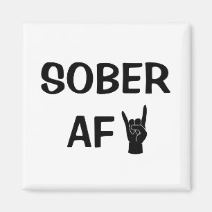 Sober AF Magnet, Sucht Erholung Geschenk Magnet