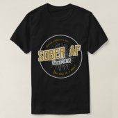 Sober AF Seit 2018 - 3 Jahre Jubiläum T-Shirt (Design vorne)