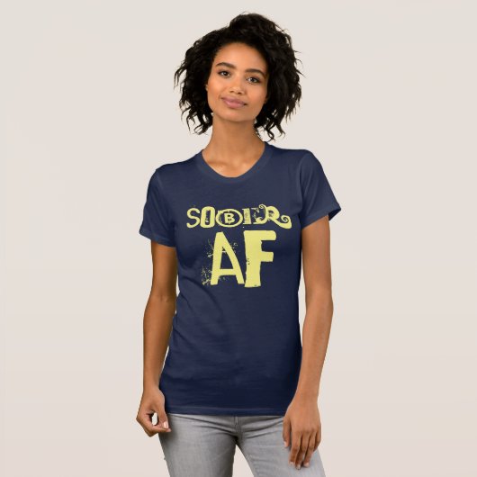 Sober AF Sobriety 101 2 T-Shirt (Vorne ganz)