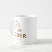 Sober as a Judge - Klassische Tasse in Gold Gavel (Vorderseite Links)