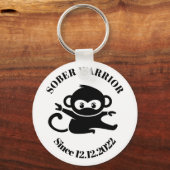 Sober As Schlüsselanhänger for Addiction Erholung (Vorderseite)