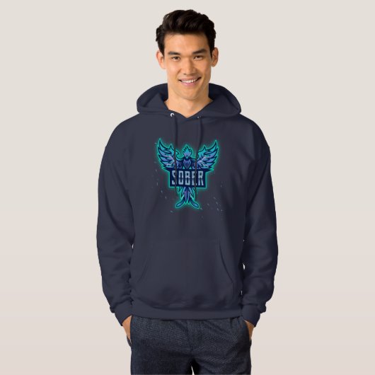 Sober Blue Hoodie (Vorne ganz)