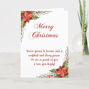 Sober Christmas card, Proud Postcard Dankeskarte