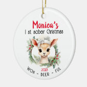 Sober Christmas Keramik Ornament (Links)
