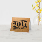 Sober & Clean 2017 (Erholung Geschenke/Abhängigkei Karte (Gelbe Blume)