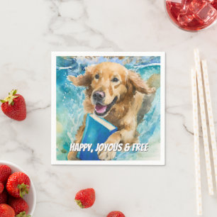 Sober Dog Big Book Recovery   Benutzerdefinierter  Serviette