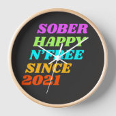 Sober glücklich n'free seit (passen Sie das Jahr a Uhr (Vorderseite)