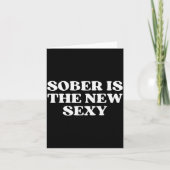 Sober Is The New Y Funny Quote Y2k Aesthetic 2000s Karte (Vorderseite)