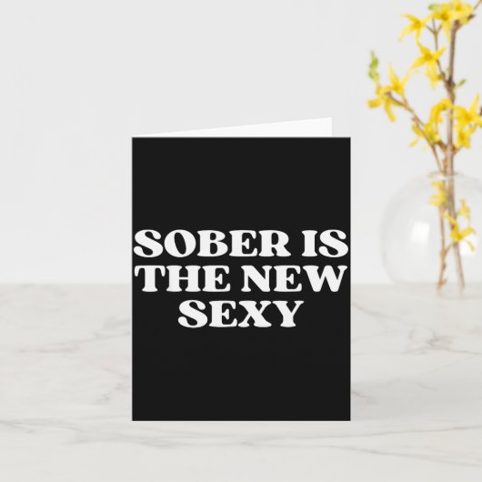 Sober Is The New Y Funny Quote Y2k Aesthetic 2000s Karte (Gelbe Blume)