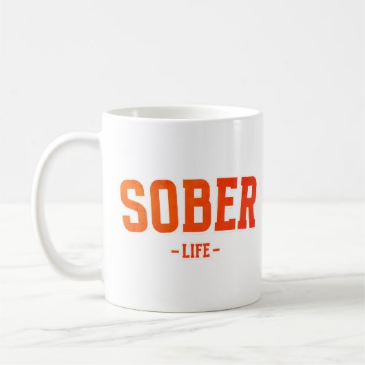 Sober Life Erholung Works Kaffeetasse (Links)