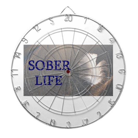 Sober life Feder Dartscheibe (vorne)