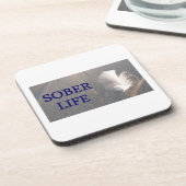 Sober life Plume Getränkeuntersetzer (Linke Seite)