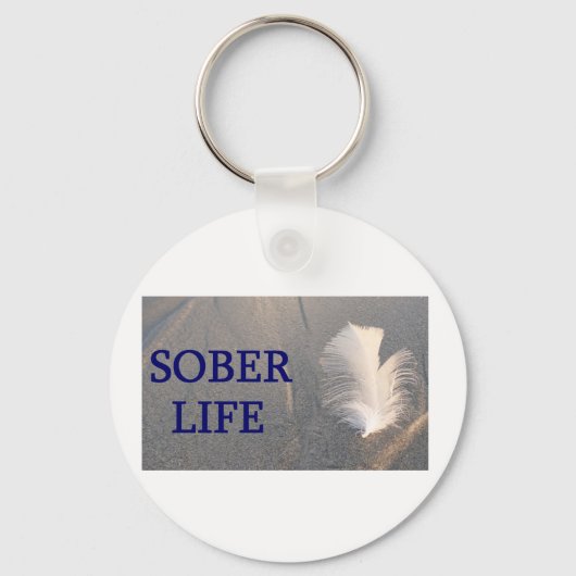 Sober life Plume Schlüsselanhänger (Vorderseite)