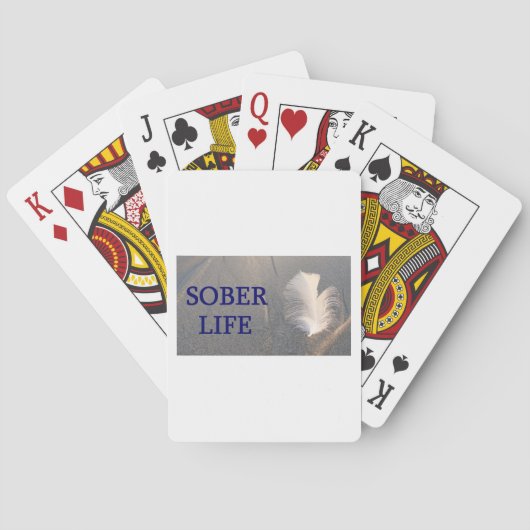 Sober life Plume Spielkarten (Rückseite)