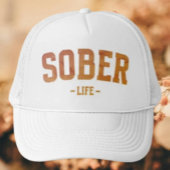Sober Life Typografie Truckerkappe