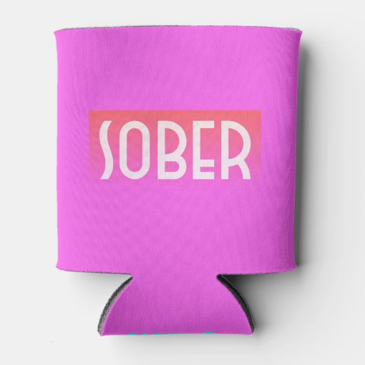 SOBER Pink Dosenkühler (Vorderseite)