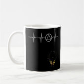 Sober Recover Sobriety Heartbeat EKG Addictions Ab Kaffeetasse (Links)