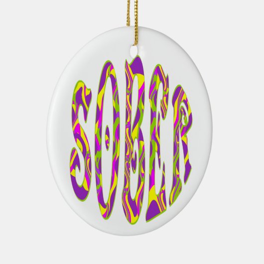 SOBER Retro 60's Art Psychedelic Keramik Ornament (Rechts)