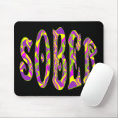 SOBER Retro 60's Art Psychedelic Mousepad (Mit Mouse)