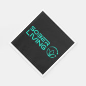 Sober & Shining - Lotus Power Paper Napkin Serviette (Ecke)