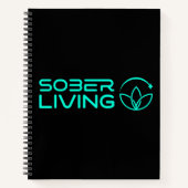 Sober & Shining - Lotus Power Spiral Notebook Notizblock (Vorderseite)