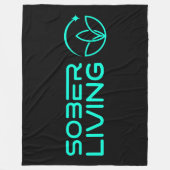 Sober & Shinting - Lotus Power Fleece Blanket (Vorderseite)