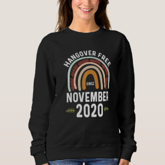 Sober Since 2020 Sobriety Anniversary Month Novemb Sweatshirt