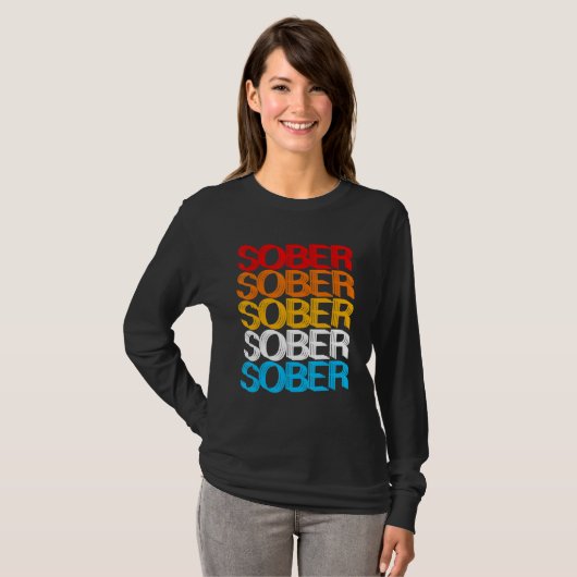 SOBER SOBER Retro Sobriety Designs Present T-Shirt (Vorne ganz)