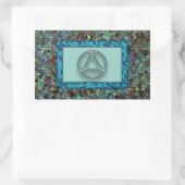 Sober Sobriety Erholung Circle Triangle Aufkleber (Tasche)