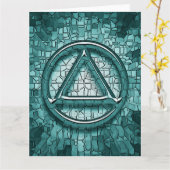 Sober Sobriety Erholung Grußkarte Karte (Gelbe Blume)