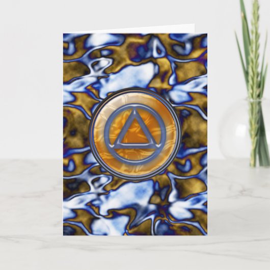 Sober Sobriety Erholung Grußkarte Karte (Vorderseite)