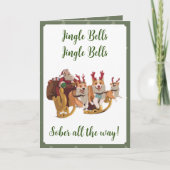 Sober Support Xmas Card, Sobriety Grußkarte Dankeskarte (Vorderseite)