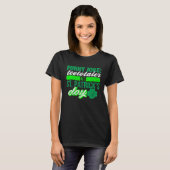 Sober Teetotaler No Drinking St Patricks Drinking T-Shirt (Vorne ganz)