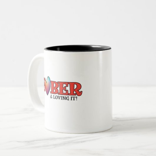Sober Valentine Tasse | Sober & Love It! (Vorderseite Links)